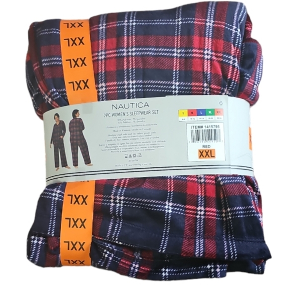 Nautica 2PC Women's Sleepwear Set‎ Silky Strech Fleece. New - Picture 2 of 5